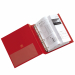 Raccoglitore in Colpan® (cartone rivestito in PVC) con meccanismo a 4 anelli (a D) e tasca interna trasparente. Utili in ufficio, a scuola e a casa. Formato esterno: 280x310 mm. Formato contenuto: 220x300 mm (A4). Dorso: 55 mm. Diametro anelli: 40 mm. Col