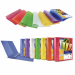 Raccoglitore personalizzabile in polipropilene colorato semitrasparente, con meccanismo a 4 anelli (a D). Dotato di tasche trasparenti sul 1° quadrante, sul dorso e all'interno. Inserimento facilitato della personalizzazione del dorso. Formato esterno: 26