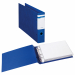 Raccoglitore ad album in Colpan® (cartone rivestito in PVC) con meccanismo a 4 anelli (a D). Dotato di finestrino avvolgente con etichetta e di occhiello per l'estrazione in tinta. Formato contenuto: 300x220 mm (A4 album). Diametro anelli: 40 mm. Colore b