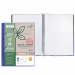 Porta listini personalizzabili GREEN a 20 buste fisse in PP RICICLATO e RICICLABILE. Possibilità di personalizzare sul fronte e sul retro. Copertina colorata.
