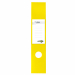 Copridorso autoadesivo in PVC morbido con porta cartellino ed etichetta intercambiabile. Dotato di foro adattabile a qualunque registratore e retro adesivo coprente. Formato 70x345 mm. Colore giallo.