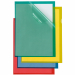 Cartelline in PP trasparente verde, alto spessore, con apertura a L e lunetta laterale per facilitare l'inserimento o l'estrazione. Ideali per archiviare fax, fotocopie e documenti di facile consultazione. Formato interno 210x297mm. Formato esterno 232x32