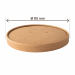 Coperchio in cartoncino compatibile con bowl portazuppe cod. 100116. 
Riscaldabile in forno fino a max 180°C per 10 min e in microonde a max 800W per 4 min. 
Idoneo contatto alimenti  secondo il regolamento CE n° 1935/2004 e successivi aggiornamenti.  
Pr