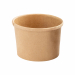 Bowl monouso tonda avana per zuppe in cartoncino riciclabile. 
Grazie al suo design, la ciotola non si unge e non perde liquidi, la capienza della ciotola è di 360 ml.  
Riscaldabile in forno fino a max 180°C per 10 min e in microonde a max 800W per 4 min