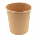 Bowl monouso tonda avana per zuppe in cartoncino riciclabile. 
Grazie al suo design, la ciotola non si unge e non perde liquidi, la capienza della ciotola è di 480ml.  
Riscaldabile in forno fino a max 180°C per 10 min e in microonde a max 800W per 4 min.