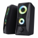 Potenza di picco: 12 W (6 watt RMS) - Illuminazione a ciclo di colori RGB con comando a sfioramento per accendere/spegnere - Controllo del volume di facile accesso sulla parte anteriore - Griglia metallica per garantire una protezione ancora maggiore - Al