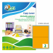 Ideali per segnalazioni che devono essere facilmente notate e per promuovere offerte speciali. Il formato A4 ha un pre-taglio sul supporto retrostante per facilitare il distacco dell’etichetta. Certificate FSC®. Adatta per stampanti: Laser, Inkjet e fotoc