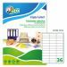 Le etichette Copy Laser Premium Bianche sono realizzate in carta bianca opaca e sono prefustellate. Disponibili in diverse dimensioni, con margini, senza margini e con angoli arrotondati, in confezioni da 100, in formato A4 e in formato A3. La gamma Copy 