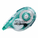 Sistema Tape Control System per regolare la stesura del nastro trasversale.Subito riscrivibile ed invisibile sulle fotocopie. 
Correttore ricaricabile. Formato 4,2mm x 16mt.