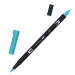 Marker Dual Brush Tombow. Due punte in fibra: sottile per tracciare linee precise, pennello per colorare ampi spazi. Inchiostro a base d'acqua, atossico, inodore, acid free. I colori non sbavano, possono essere miscelati e acquarellati tra di loro per cre