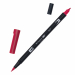 Marker Dual Brush Tombow. Due punte in fibra: sottile per tracciare linee precise, pennello per colorare ampi spazi. Inchiostro a base d'acqua, atossico, inodore, acid free. I colori non sbavano, possono essere miscelati e acquarellati tra di loro per cre