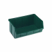 Vaschetta contenitore in polipropilene verde robusto sovrapponibile dotati di porta etichetta. Dimensioni l 34.4 x p 25 x h 12.9cm. Peso 0.47kg.