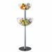 Espositore da terra con semisfera Ø 40cm e semisfera  Ø 50cm  in acrilico su due livelli. Queste strutture con contenitori, per prodotti di vario genere (dagli alimentari confezionati al merchandising, farmaci, cosmetici), sono ideali per ogni esigenza di