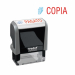 Printy Office Eco con testo COPIA in materiale plastico riciclato al 65%. Impronta bicolore. Piastra da 47x18mm.