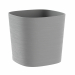 Vaso realizzato in plastica riciclata adatto ad ambienti interni e esterni. Dotato di serbatoio riserva d'acqua da 5lt. Dimensioni: 38x h.30cm. Si consiglia di pulire con una spugna bagnata con acqua e detergente liquido neutro.