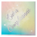 Tovaglioli in carta con scritta Buon Compleanno Soft Rainbow. Dimensioni: 33x33cm