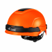 Elmetto da lavoro comodo e leggero con barra multifunzione che protegge da detriti, sole, vento e pioggia e consente l’aggancio rapido di diversi accessori come: fascia porta-lampada, porta badge, cuffie antirumore, visiera, fascia porta lampada e lampada