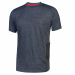 T-Shirt manica corta in jersey di polycotone. Slim-Fit. Collo e bordo manica a costine elasticizzate. Fettuccia para-sudore bianca. Tasca porta cellulare sul fianco sinistro con travetta rossa. Nastro rosso/re ex su manica destra. Conformità alle norme CE