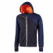 Felpa full zip, con cappuccio regolabile. Chiusura con zip centrale impermeabile e serigrafia “U-Power