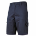 Pantaloni corti multitasca in cotone elasticizzato, freschi e comodi ideali nella stagione estiva. Tasche laterali ed elastico in vita, chiusura centrale con zip e bottone gommato antigraffio. Carré posteriore accentuato per una maggior protezione della p