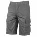 Bermuda Cargo in tela di cotone elasticizzato. Due ampie tasche anteriori, una tasca posteriore con velcro. Due ampi tasconi laterali multifunzionali. Triple cuciture, chiusura con zip frontale e bottone antigraffio. Doppio tessuto di rinforzo sulla parte