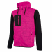 Felpa full-zip con interno in morbido pile. Colletto alto. Chiusura centrale con zip. Polsi e fondo in tessuto elasticizzato. Cappuccio fisso regolabile. Due tasche frontali e una tasca sul petto chiuse con zip. Logo U-Power “testa di leone” tono su tono 
