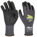 Guanti per uso generale. Fodera in nylon spandex senza cuciture 15G, offre sensibilità e destrezza superiori. Palmo in Nano schiuma di nitrile traspirante ed elasticizzato, offre comfort e protezione per tutto il giorno, oltre a mantenere le mani fresche 