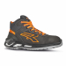 Scarpe antinfortunistiche alte, leggere e comode U-Power della linea Red 360, con tomaia in pelle nabuk naturale bottalato, idrorepellente, tallonetta anti-shock, puntale in alluminio, antiperforazione, antiscivolo e suola PU/PU infinergy, S3 SRC CI ESD. 