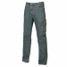 Pantalone da lavoro in tessuto jeans stretch. 2 ampie tasche anteriori con soffietti tecnici stretch; tasca portamonete, tasca laterale portautensili, multitasca funzionale laterale con portacellulare e con portabadge a scomparsa, 2 tasche posteriori con 