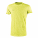 T-Shirt manica corta in 100% cotone fiammato in colori fluo. Tessuto di alta qualità in cotone con filato 