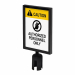 Display formato A4 verticale da fissare all'estremità superiore delle colonnine segnapercorso e rendere evidente ogni comunicazione o info. Compatibile con le colonnine BB Economy (codici 90722-90723).
