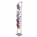 Espositore porta depliant. Montanti in alluminio e tasca Vision molto contenitiva formato A4 comodo.
La struttura viene spedita già montata solo da fissare. Finiture: bianco e silver. H160 cm - base cm30x30.