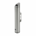 Elemento murale in acciaio inox con staffe sul retro, serratura e chiave - dimensioni h 48cm. Diamentro 10cm.