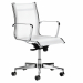 Poltrona direzionale girevole con elevazione a gas - meccanismo oscillante con blocchi. Rivestimento seduta in rete di colore bianco. Braccioli inclusi (non rimovibili). Alt.tot.: 79-90cm; Prof.tot.: 68cm; Alt.schienale: 41cm; Larg.schienale: 48cm; Larg.s