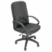 Poltrona in similpelle nera con schienale medio e fisso.
Braccioli e base con ruote in nylon. 
Meccanismo oscillante con blocchi. Elevazione a gas. 

Altezza totale: 97-107cm
Profondità totale: 62 cm
Altezza seduta: 44/54 cm
Larghezza sedile: 50 cm
Larghe