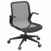 Poltrona direzionale girevole con elevazione a gas - meccanismo oscillante - base nylon. Rivestimento seduta in rete nera. Braccioli inclusi (non rimovibili). Alt.tot.: 88-111cm; Prof.tot.: 66cm; Alt.schienale: 51cm; Larg.schienale: 46cm; Larg.seduta: 49c