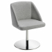 Poltroncina girevole. Rivestimento in tessuto 