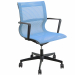 Poltrona direzionale girevole con elevazione a gas - meccanismo oscillante libero - schienale fisso in rete. Braccioli inclusi (non rimovibili).  Alt.tot.: 91-99cm; Prof.tot.: 68cm; Alt.schienale: 52cm; Larg.schienale: 50cm; Larg.seduta: 50cm; Prof.Sedile