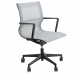 Poltrona direzionale girevole con elevazione a gas - meccanismo oscillante libero - schienale fisso in rete. Braccioli inclusi (non rimovibili).  Alt.tot.: 91-99cm; Prof.tot.: 68cm; Alt.schienale: 52cm; Larg.schienale: 50cm; Larg.seduta: 50cm; Prof.Sedile