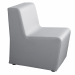 Divano 1 posto con rivestimento in vera pelle TOP.