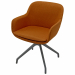 Poltroncina attesa 4 gambe nylon con imbottitura schiumata a freddo. Rivestimento in tessuto 