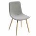 Poltroncina su 4 gambe in legno - senza braccioli. Rivestimento in tessuto 