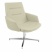 Poltrona grande comfort direzionale cucita artigianalmente - elevazione a gas - meccanismo oscillante con blocco. Rivestimento seduta in tessuto 
