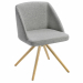 Poltroncina su 4 gambe in legno. Rivestimento in tessuto 