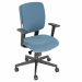Seduta semidirezionale ergonomica girevole con elevazione a gas - meccanismo synchro con 4 blocchi anti shock -regolazione peso - meccanismo
a contatto permanente - schienale regolabile up-down - supporto lombare regolabile; Rivestimento seduta in tessuto