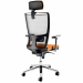 Seduta semidirezionale ergonomica girevole - elevazione a gas - meccanismo synchro con sedile traslabile - meccanismo anti shock - meccanismo a contatto permanente - schienale regolabile up-down - supporto lombare regolabile in altezza e profondità. Rives
