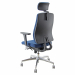 Seduta semidirezionale ergonomica girevole con elevazione a gas - meccanismo synchro con 4 blocchi anti shock - traslatore e variatore di forza a contatto - supporto lombare regolabile - base alluminio pressofuso; Rivestimento seduta in tessuto 