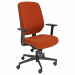 Seduta semidirezionale ergonomica girevole con elevazione a gas - meccanismo synchro con 4 blocchi anti shock -regolazione peso - meccanismo
a contatto permanente - schienale regolabile up-down - supporto lombare regolabile; Rivestimento seduta in tessuto