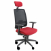 Seduta semidirezionale ergonomica girevole con elevazione a gas - meccanismo synchro con 4 blocchi anti shock - traslatore e variatore di forza a contatto - supporto lombare regolabile - schienale in rete nero. Rivestimento seduta in tessuto 