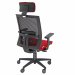 Seduta semidirezionale ergonomica girevole con elevazione a gas - meccanismo synchro con 4 blocchi anti shock - regolazione peso -
meccanismo a contatto permanente - supporto lombare regolabile up down; Rivestimento seduta in tessuto 